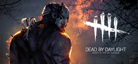 Header featuring the logo of Dead By Daylight and its character The Trapper